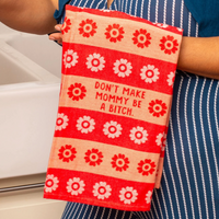 Woven Dish Towel - Don't Make Mommy...