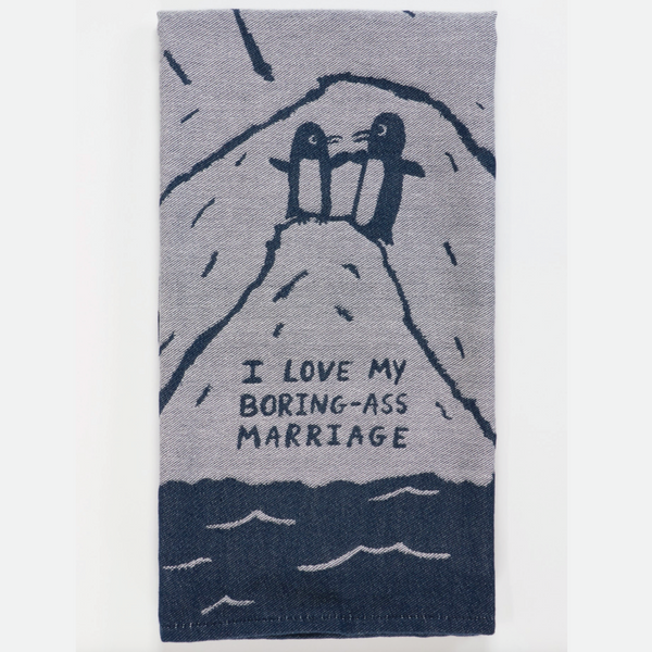 Woven Dish Towel - Boring Ass Marriage