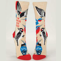Blue Q Women's Crew Socks - Really Into Birds