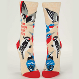 Blue Q Women's Crew Socks - Really Into Birds