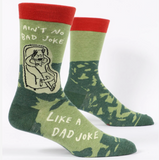 Blue Q Men's Crew Socks - Dad Joke