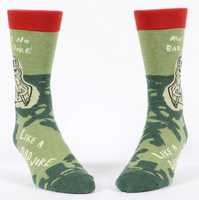 Blue Q Men's Crew Socks - Dad Joke