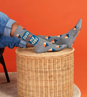 Blue Q Men's Crew Socks - Resting My Eyes