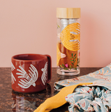 Glass Tea Infuser Bottle - Plume