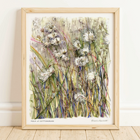 Rosalie Haizlett  Print - Field Of Cottongrass