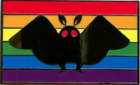 Mothman Pride Flag Enamel Pin