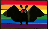 Mothman Pride Flag Enamel Pin