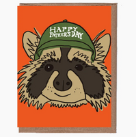 Raccoon With Hat Father's Day Card
