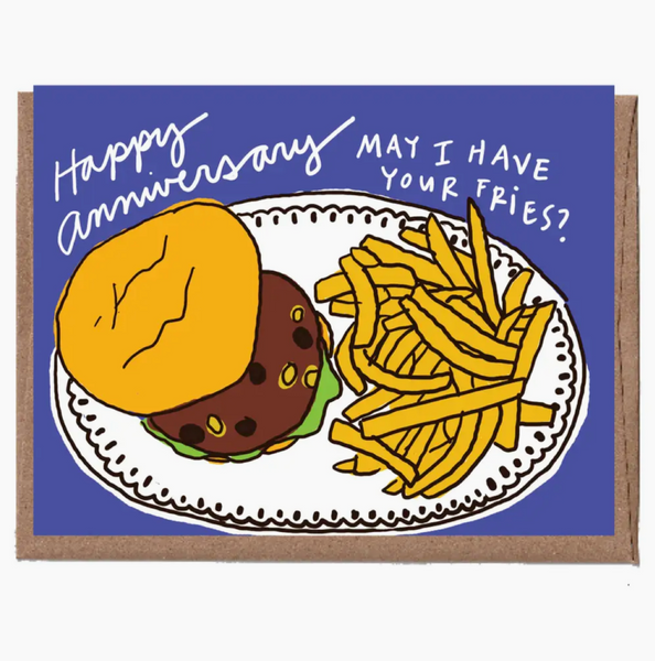 Scratch + Sniff Fries Anniversary Card