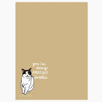 Cat You're Doing Amazing Notepad