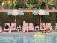 Gray Malin Dogs At The Beverly Hills Hotel Two Sided Puzzle
