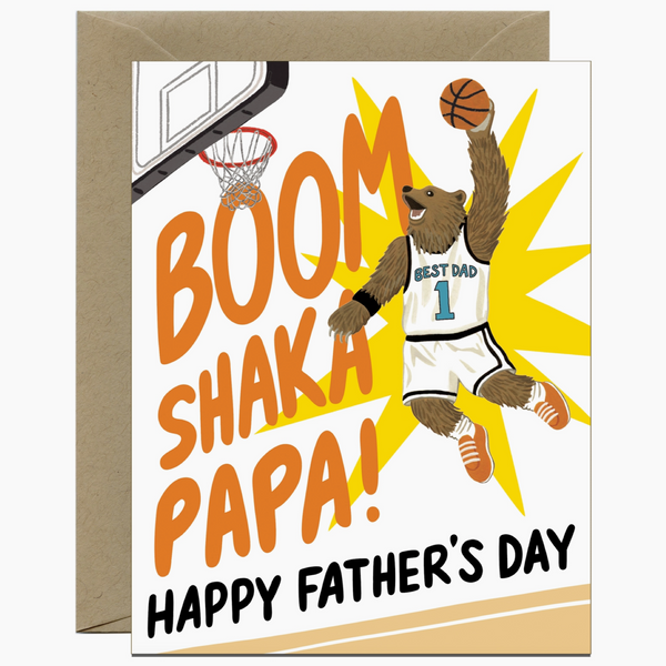 Slam Dunk Bear Father's Day Card