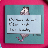 Cute Opossum Sticky Notes