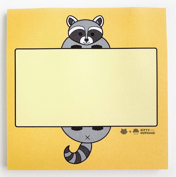 Cute Raccoon Sticky Notes