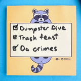 Cute Raccoon Sticky Notes