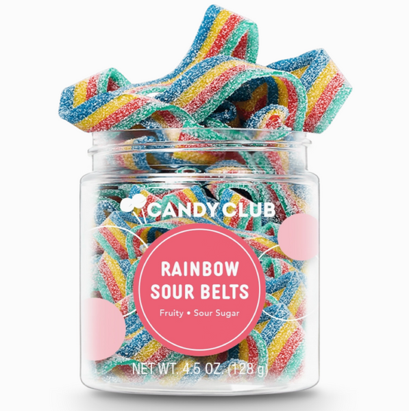 Candy Club - Rainbow Sour Belts