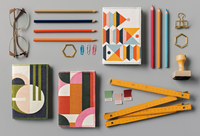 Formation Fabric Covered Notebook - Prism