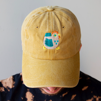 Dad Hat - Mustard With Chicken