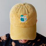Dad Hat - Mustard With Chicken