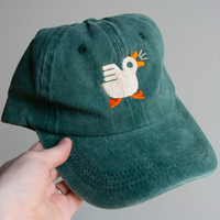 Dad Hat - Green With Duck