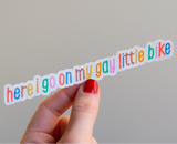 Little Gay Bike Sticker