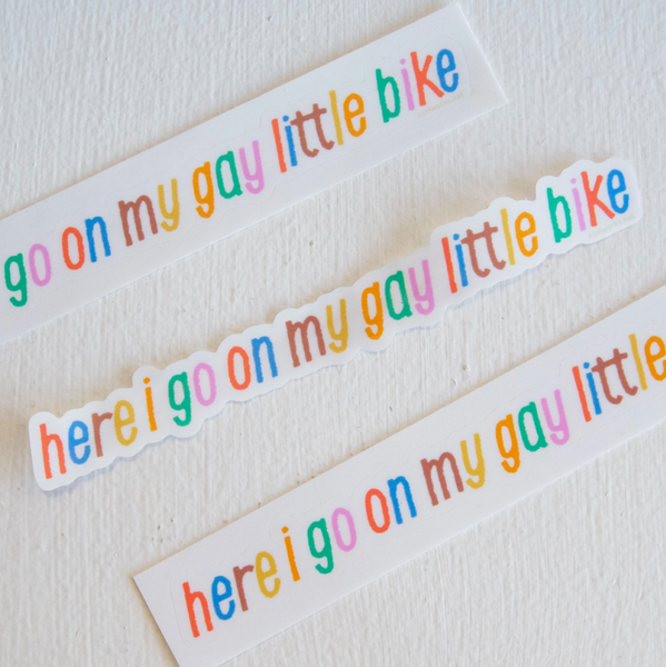 Little Gay Bike Sticker