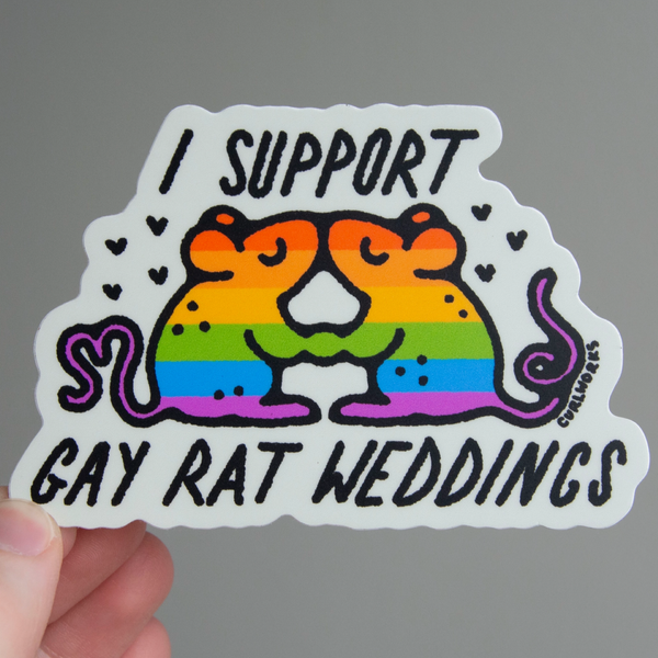 Gay Rat Weddings Sticker