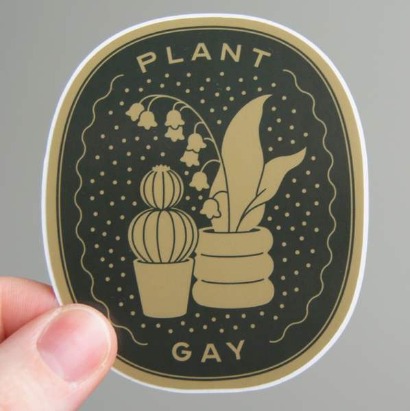 Plant Gay Sticker