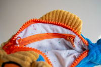 The Fish Pouch - Blue + Yellow