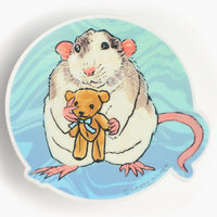 Fancy Rat Cuddle Buddy Sticker