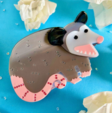 Acrylic Hair Claw - Opossum