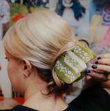 Acrylic Hair Claw - Retro Pyrex Bowls