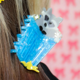 Acrylic Hair Claw - Trash Panda Raccoon