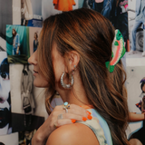 Acrylic Hair Claw - Rainbow Trout