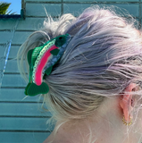 Acrylic Hair Claw - Rainbow Trout