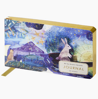 Journal with rabbit illustration on a white background