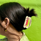 Acrylic Hair Claw - Hot Doggy Dog