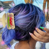 Acrylic Hair Claw - Hot Doggy Dog