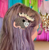Opossum Family Hair Clip Set