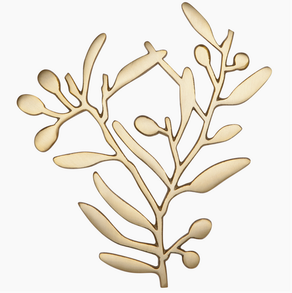 Branch Matte Gold Metal Trivet