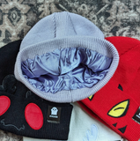 Beanie - Black Red Eyes Mothman