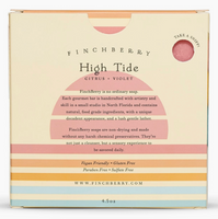 Product packaging with a brand logo on a white background