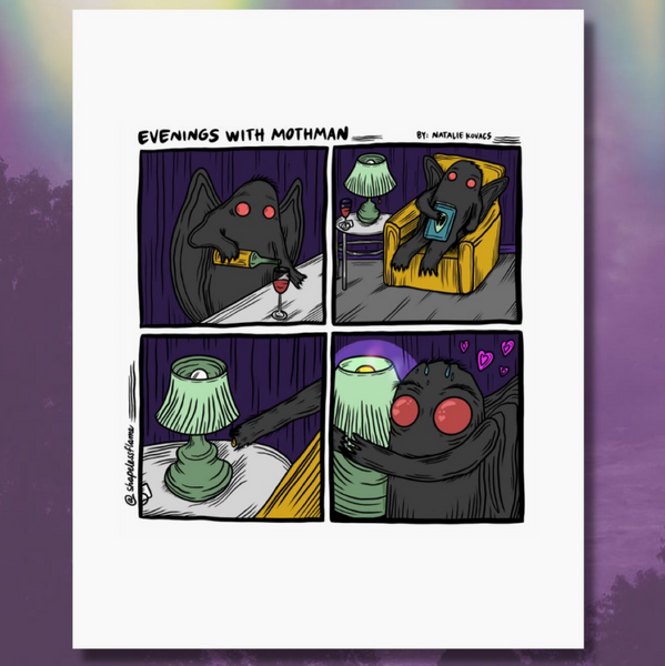 Evenings With Mothman Art Print