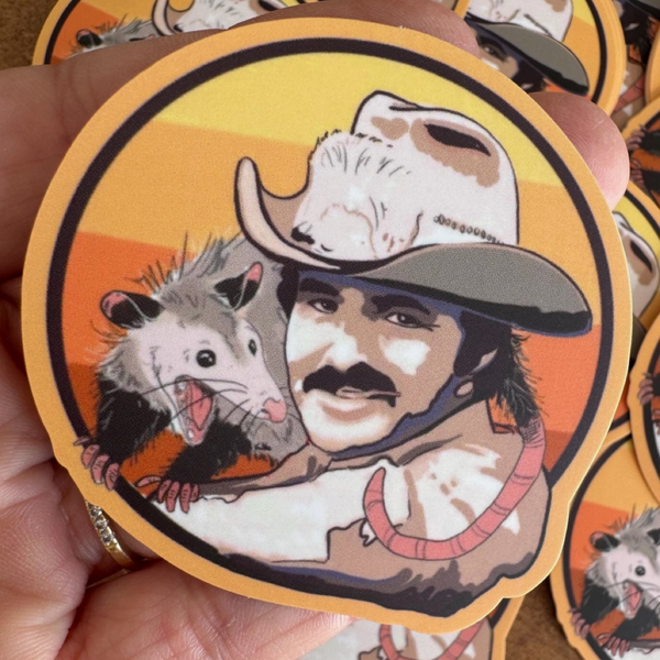 Burt Bandit 1970s Opossum Sticker