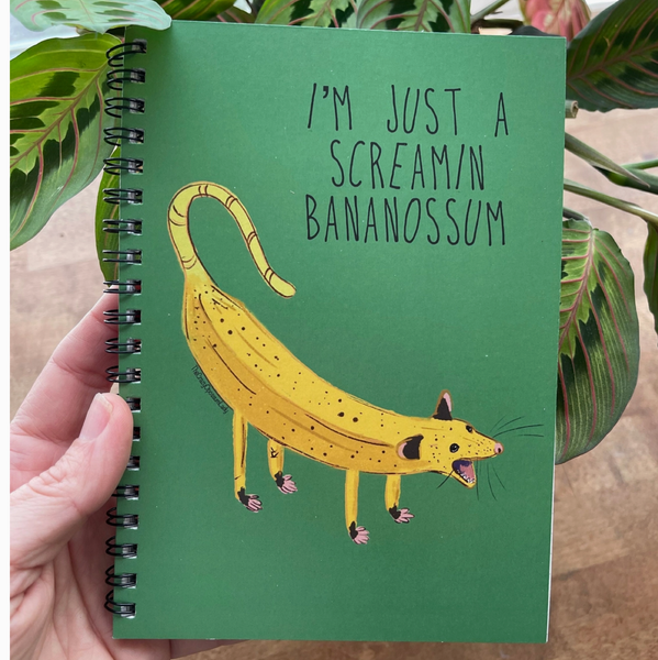 Screaming Bananossum Notebook