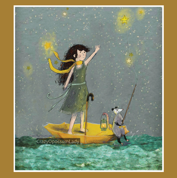 Reach For The Stars Opossum Print