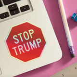 Stop Trump Holographic Sticker