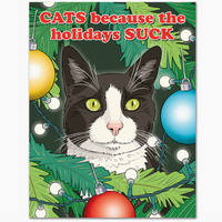 Cats Because The Holidays Suck Card