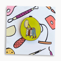 Ceramic Kiln Loader Enamel Pin