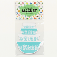 Vintage Pyrex Mixing Bowl Stack Magnet